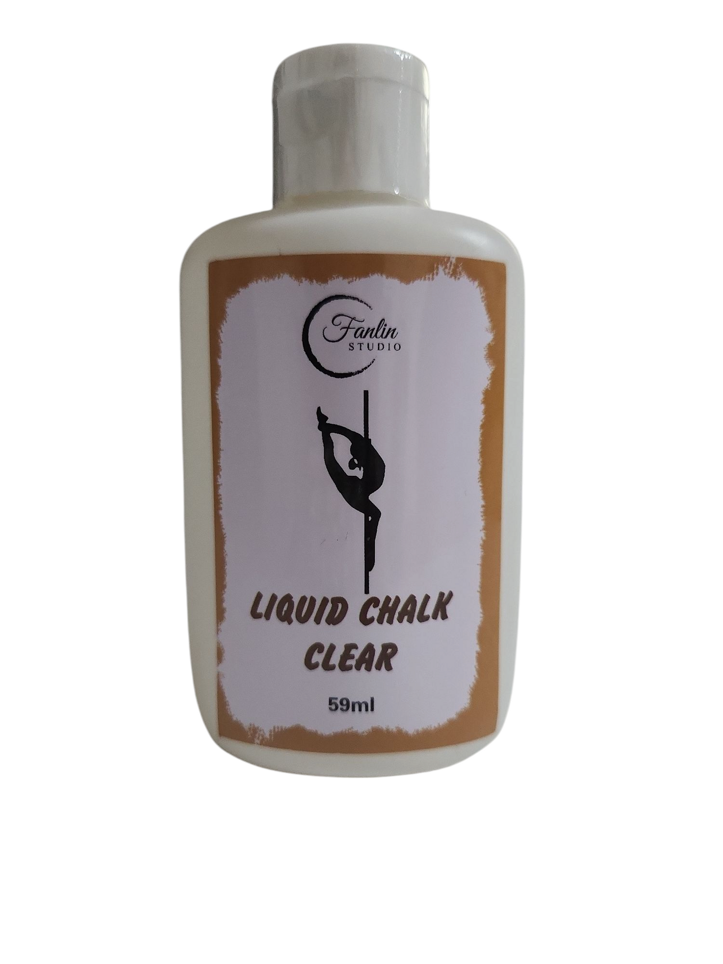 Liquid Chalk Clear – flüssiges Magnesia in transparenter 59-ml-Flasche für besseren Grip beim Pole Dance, Aerial, Fitness